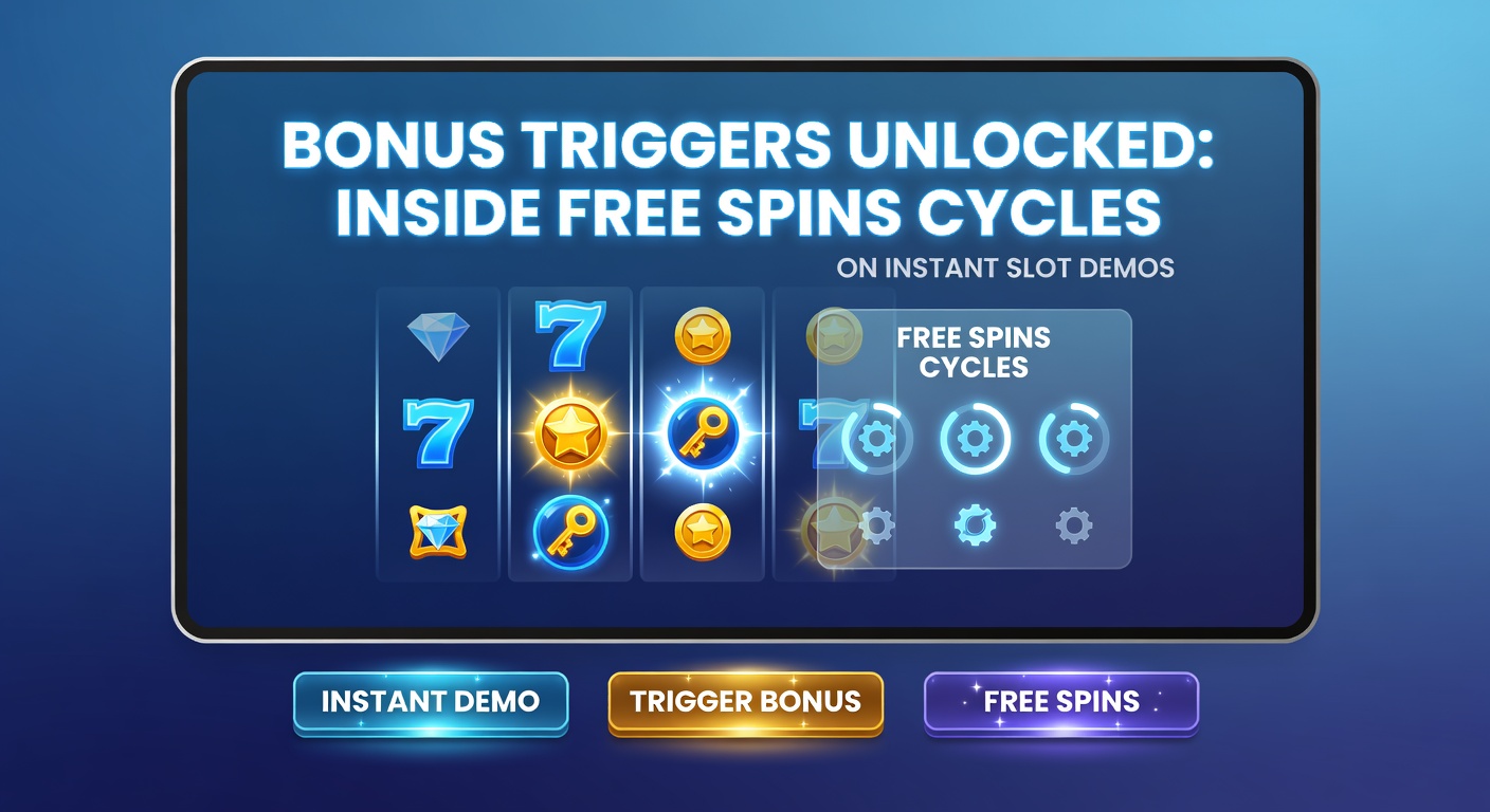 Colorful slot machine reels displaying scatter symbols triggering free spins in a demo interface, with glowing bonus meters building excitement