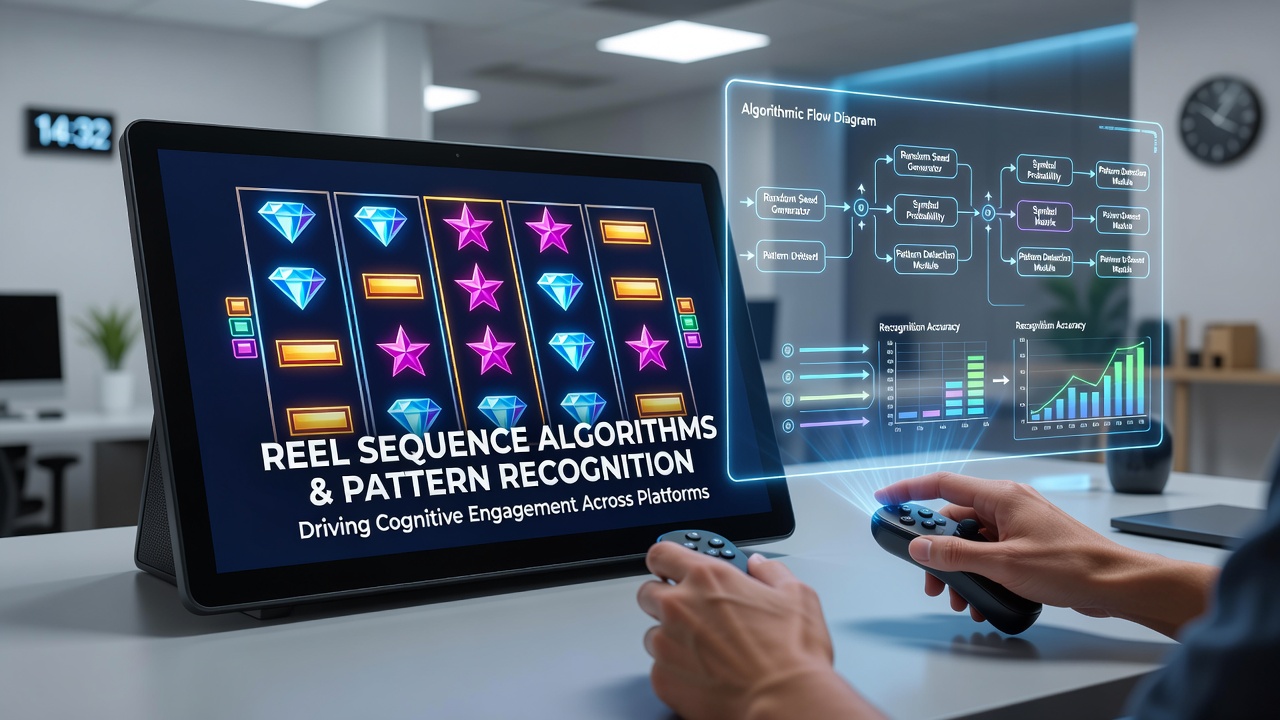 Detailed view of reel cycle patterns displayed across synchronized mobile and desktop slot demos