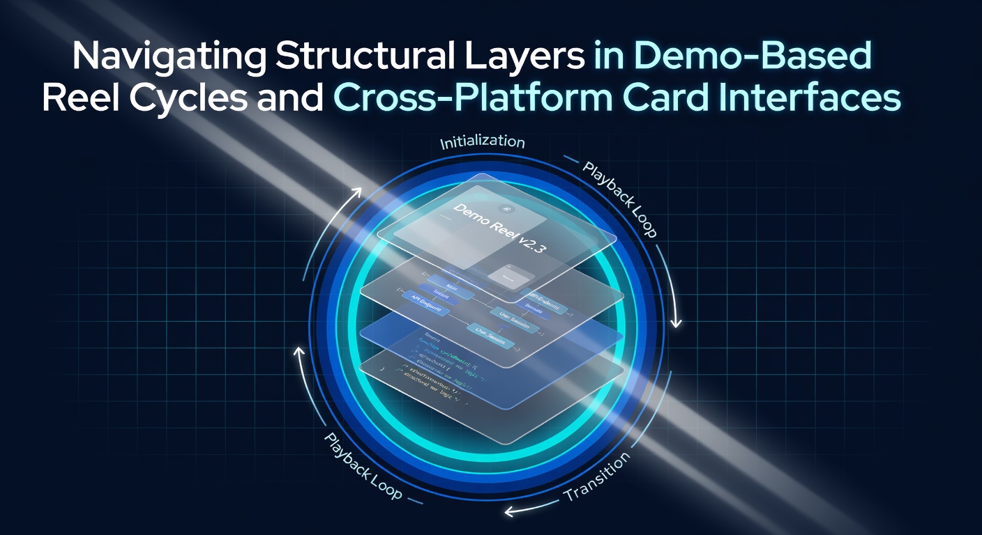 Diagram showing layered components in demo-based reel cycles for slot simulations