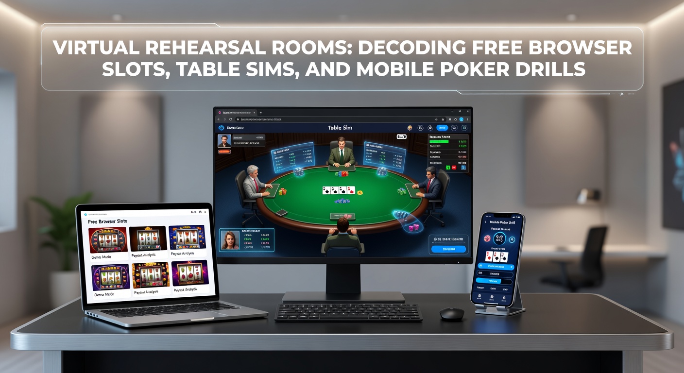 Screenshot of a free browser slot machine interface showing spinning reels and virtual credits